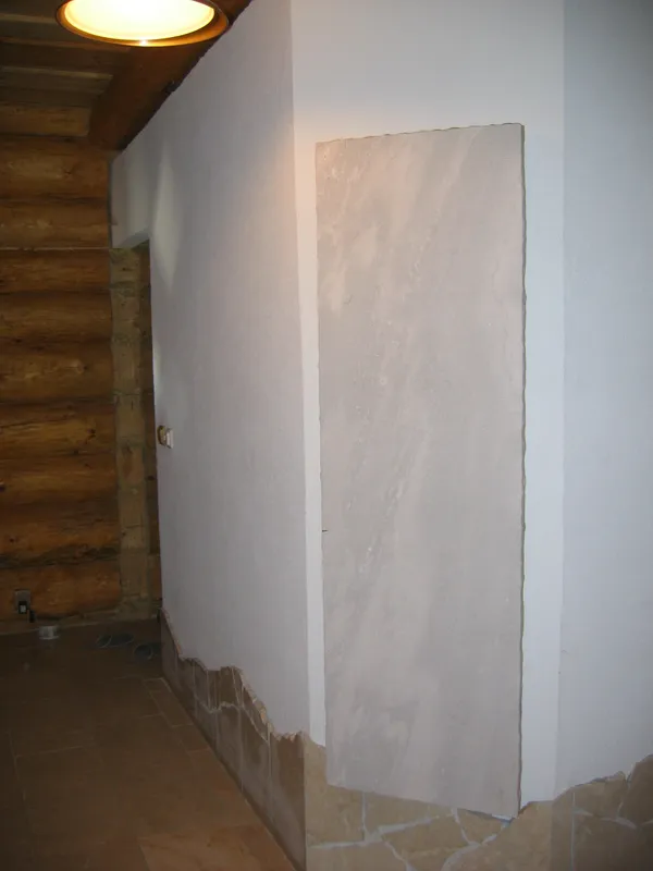 Topení ve srubu, na zakázku užší a delší